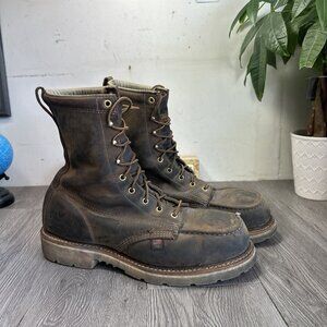 Thorogood 804-4378 Men's Leather Steel Safety Moc Toe Boots Size 12 EE